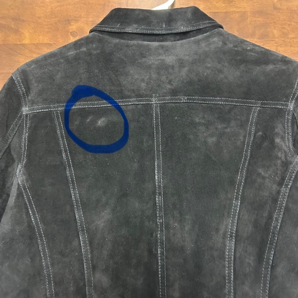 For Joseph Black Lined 100% Suede Leather Basic Jacket Women’s Size M - Picture 11 of 16